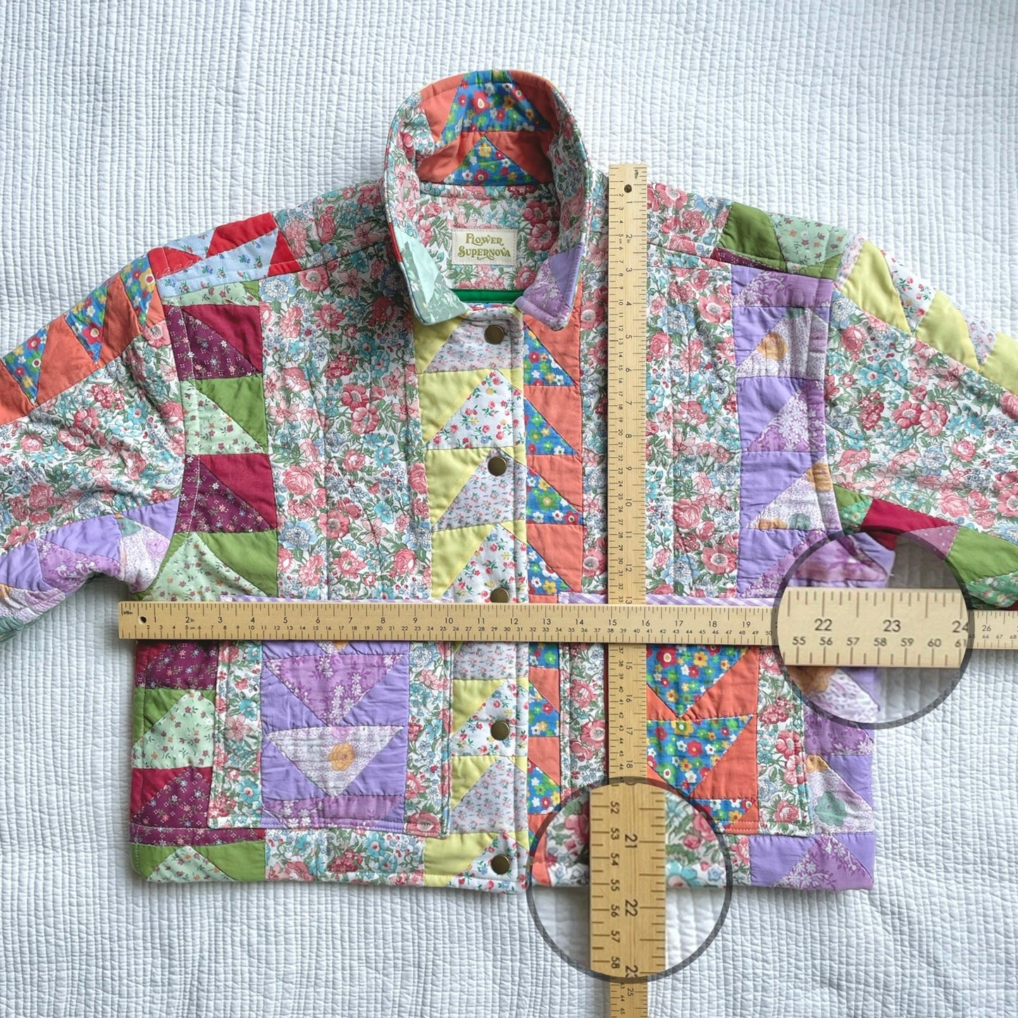 *Not for Sale* *Part 2 of 2* Quilt Jacket No.8 Vintage Floral Patchwork Jacket One-of-a-Kind S-M