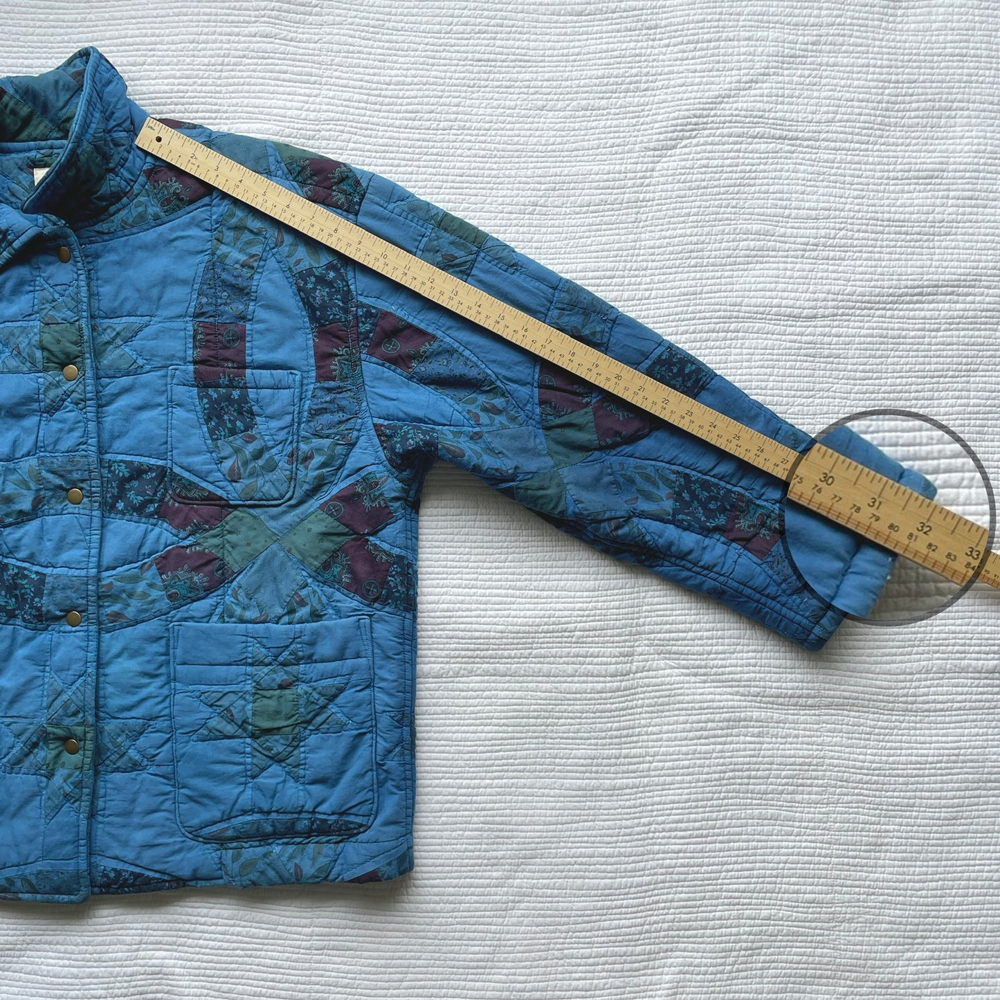 Quilt Jacket No.7 Vintage Double Wedding Ring Chore Coat XL-XXL