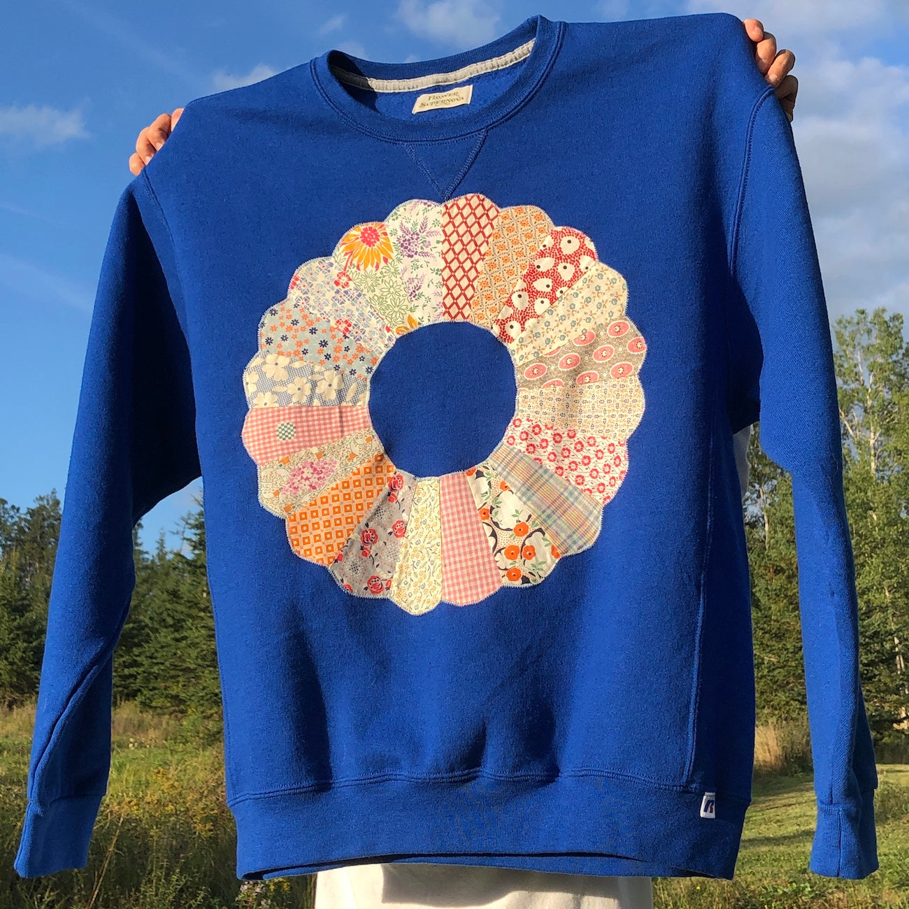 Vintage Dresden Plate Crewneck Sweatshirt L