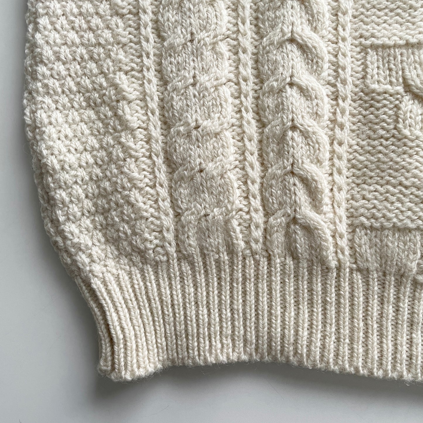 Vintage Cable Knit Fisherman Sweater Made in England L