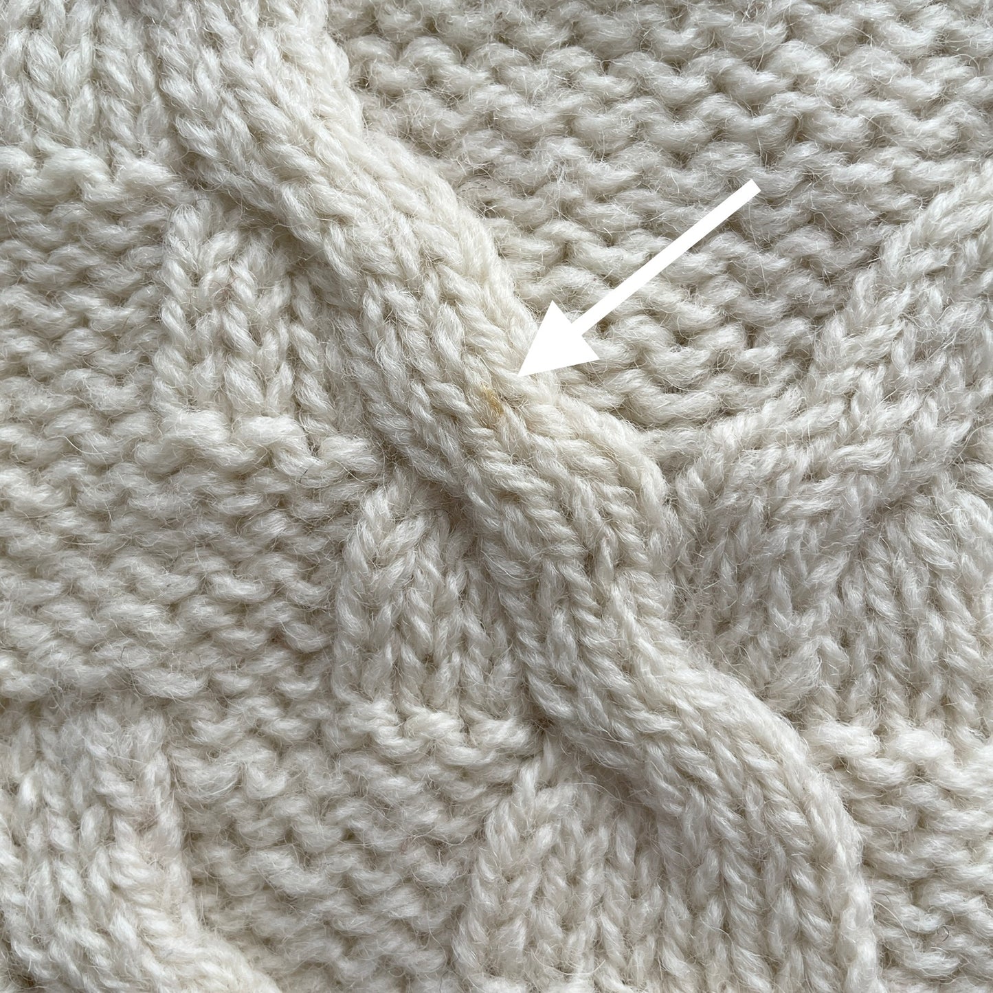 Vintage Cable Knit Fisherman Sweater Made in England L