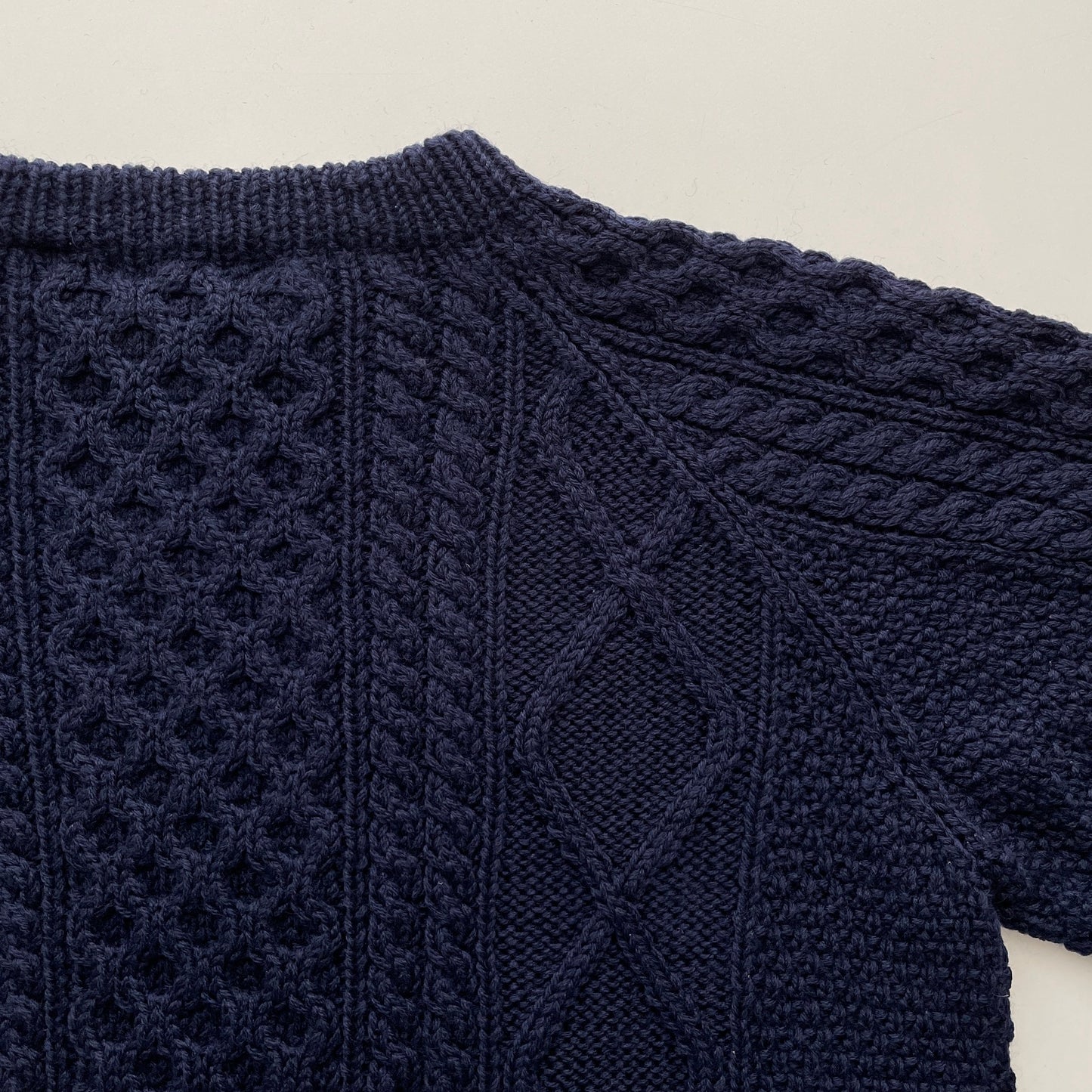 Vintage 90s Maine Bay Hand Knit Cable Sweater M