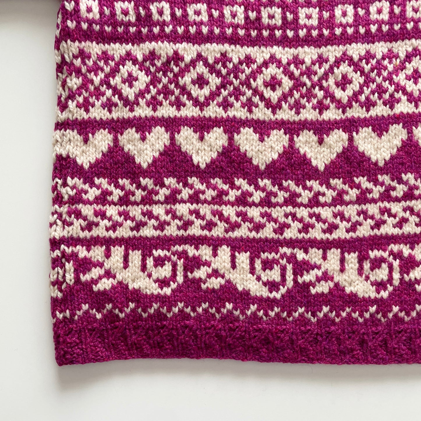 Vintage Handmade Novelty Fair Isle Sweater