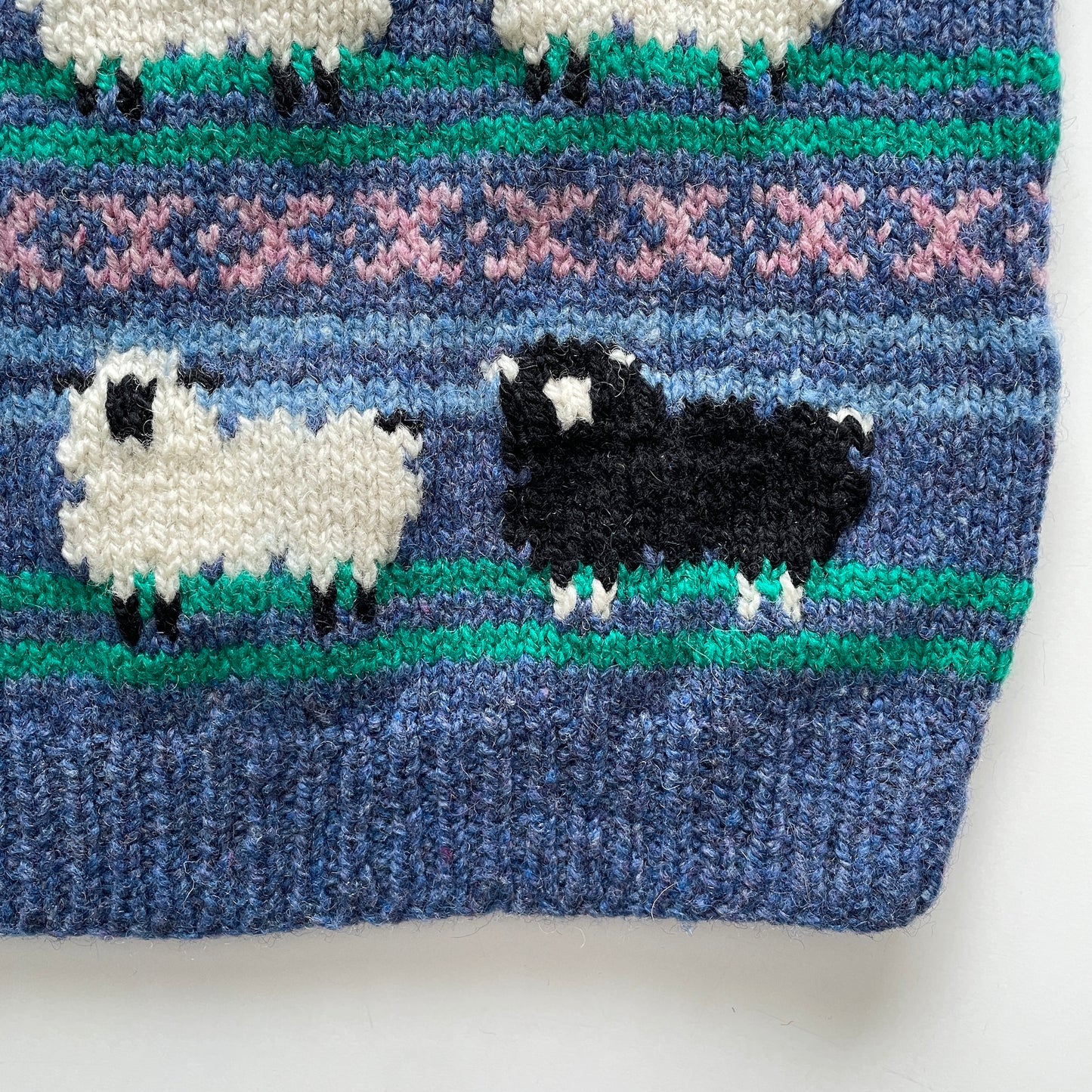 Vintage Handmade Novelty Black Sheep Sweater