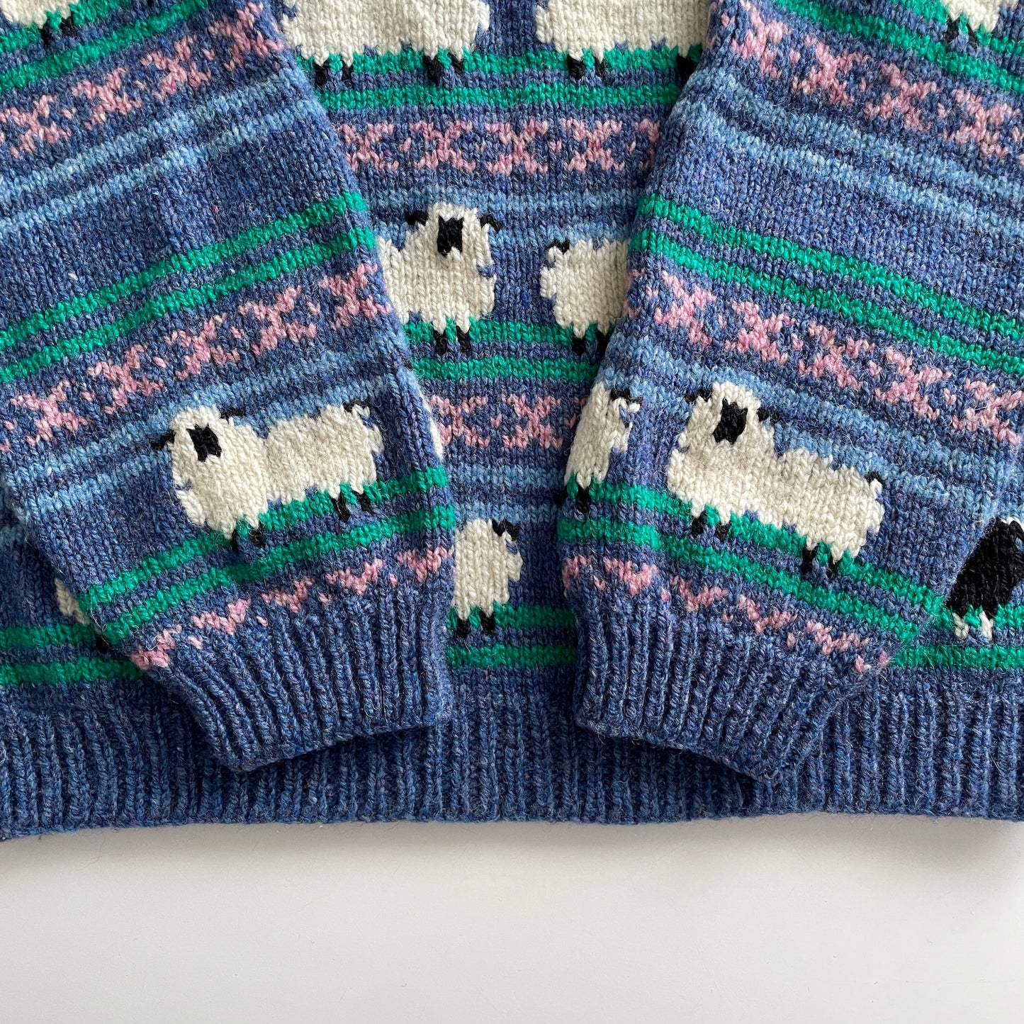 Vintage Handmade Novelty Black Sheep Sweater