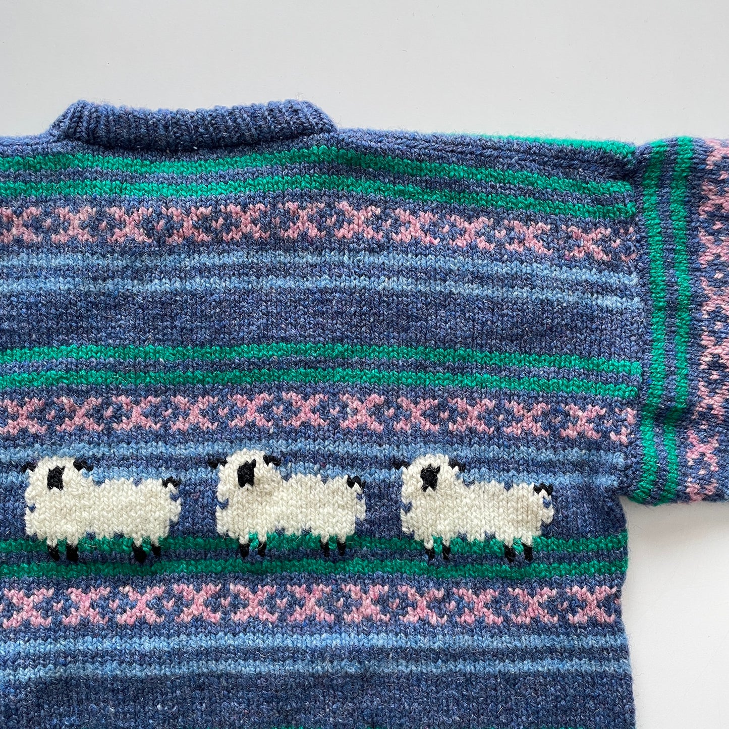 Vintage Handmade Novelty Black Sheep Sweater