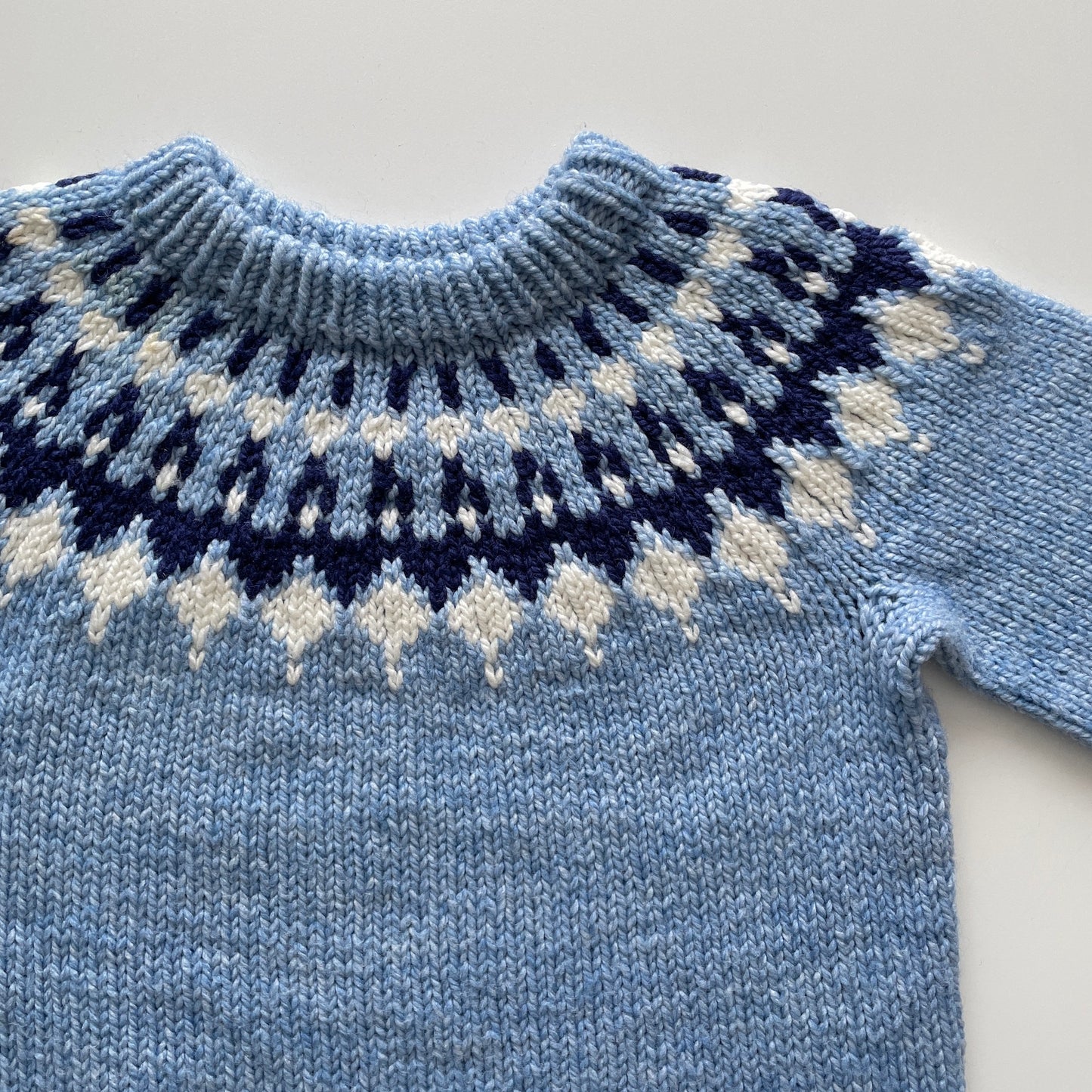 Vintage Hand Knit Fair Isle Sweater Bracelet Sleeve