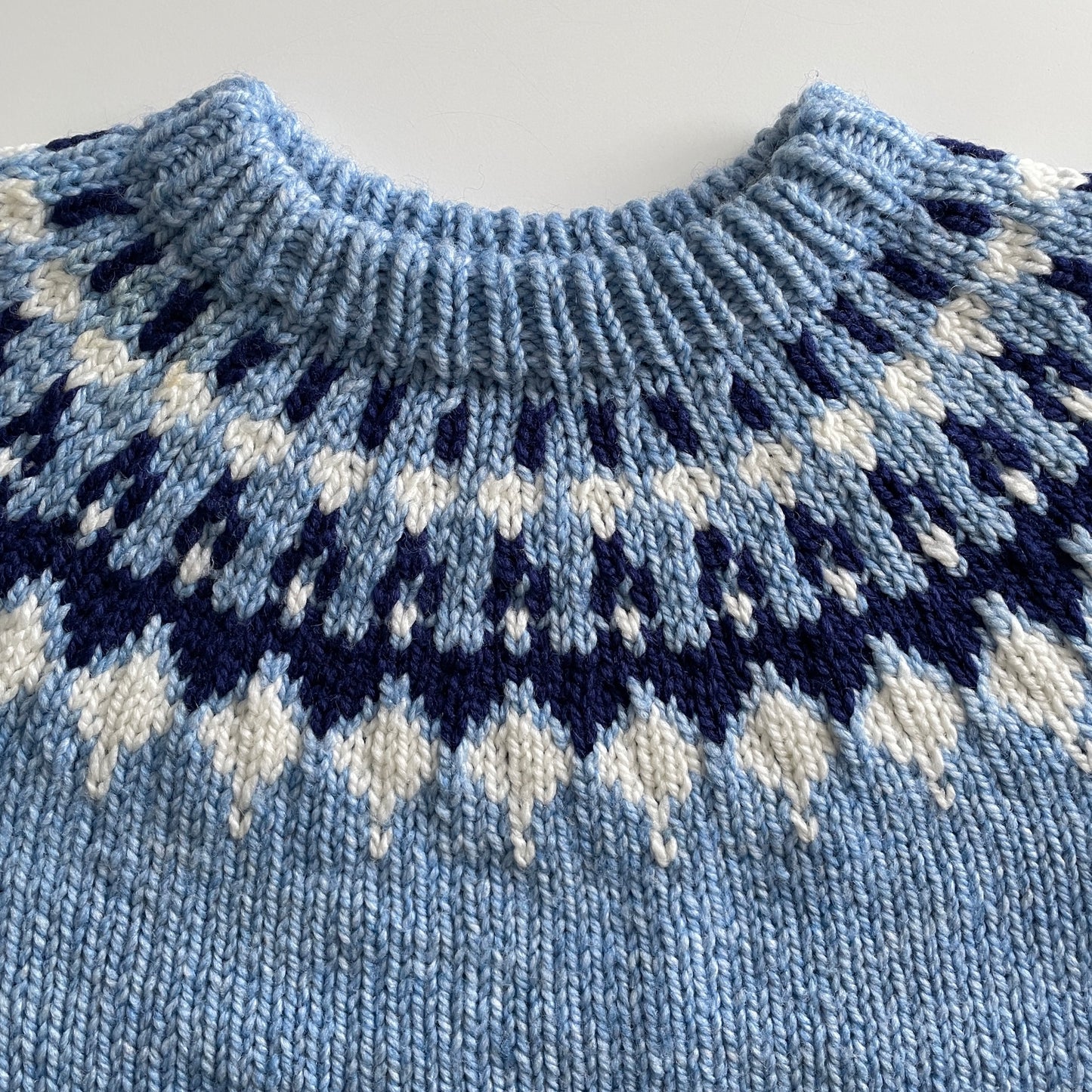 Vintage Hand Knit Fair Isle Sweater Bracelet Sleeve