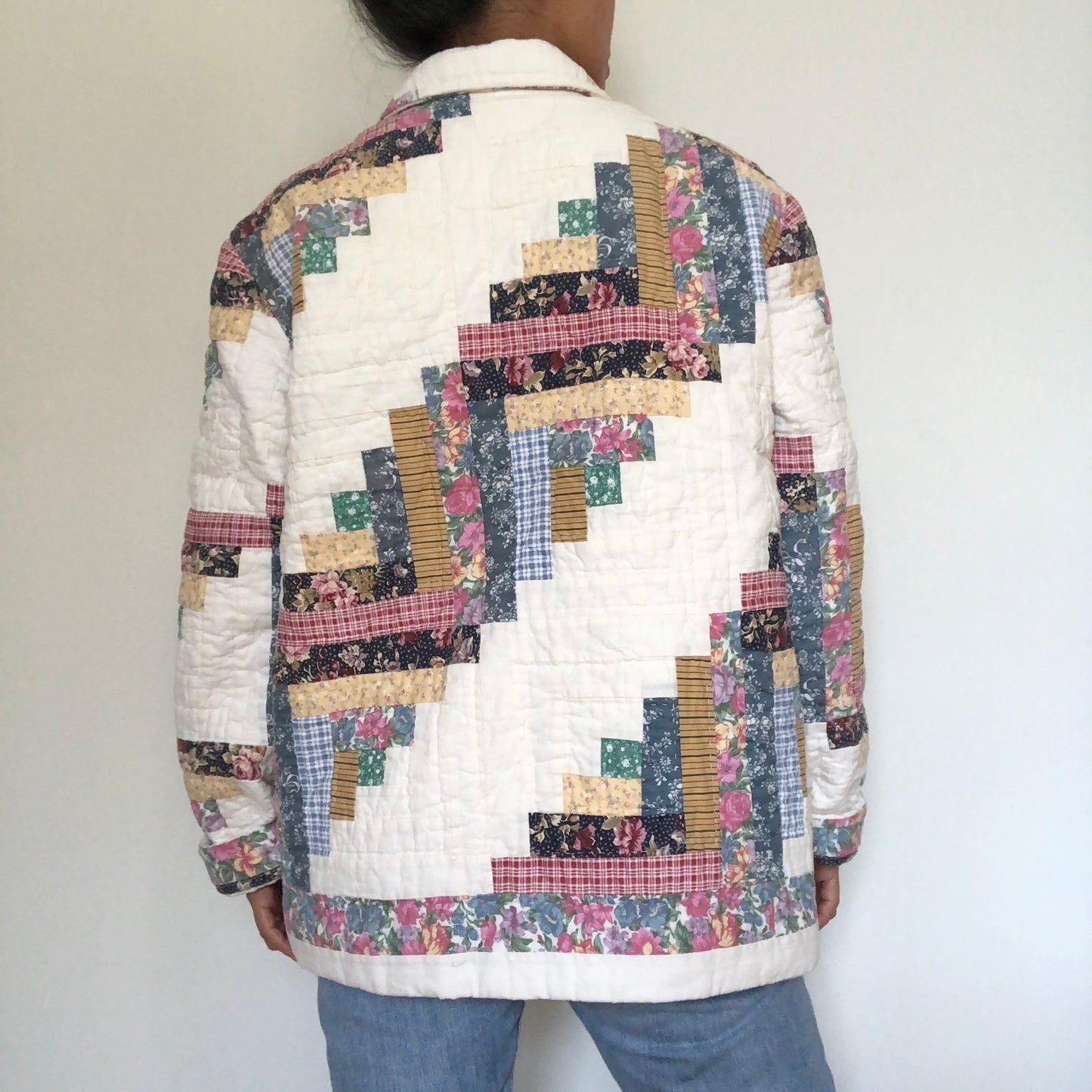 Quilt Jacket No.3 Log Cabin Chore Coat