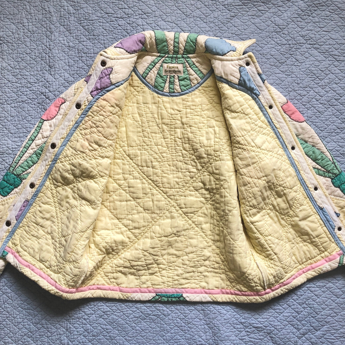 Quilt Jacket No.4 Vintage Tulip Applique Quilt Coat