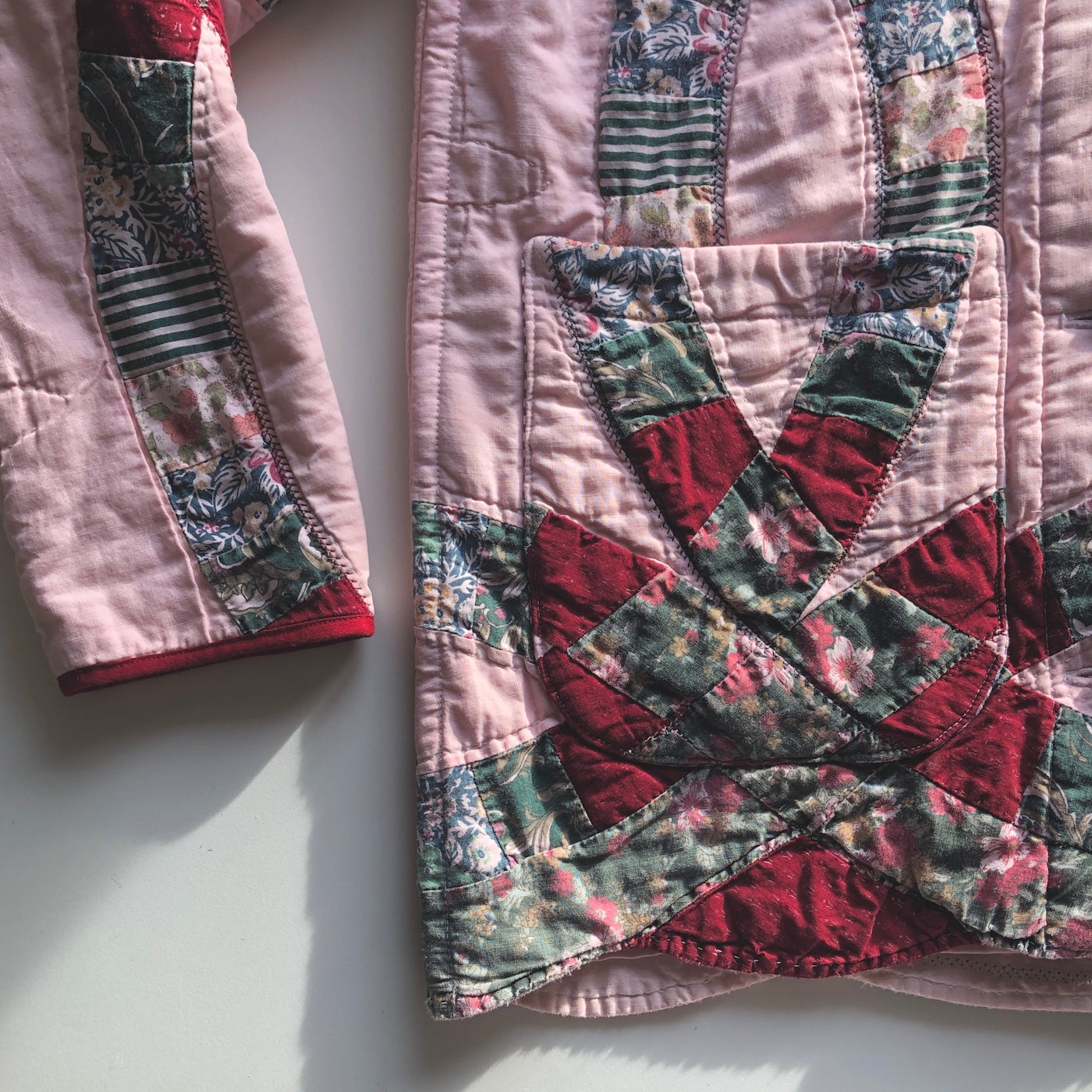 Quilt Jacket No.1 Vintage Double Wedding Ring Chore Coat