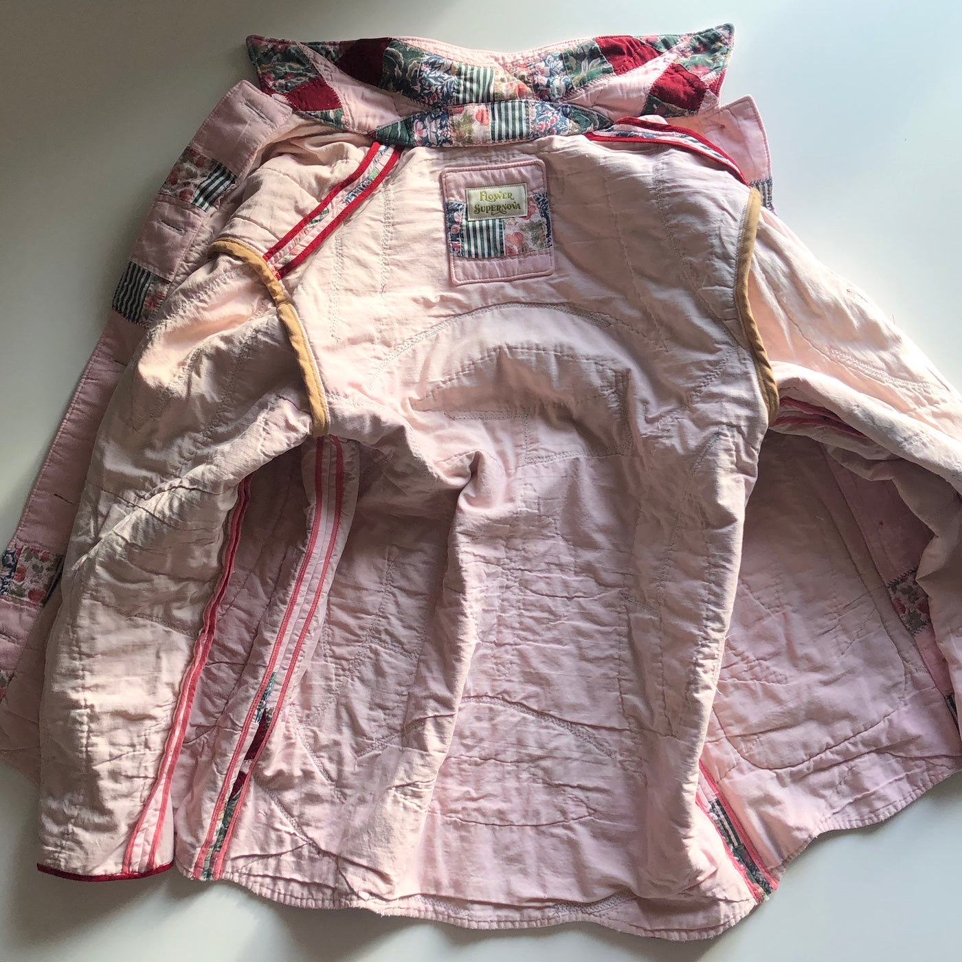 Quilt Jacket No.1 Vintage Double Wedding Ring Chore Coat