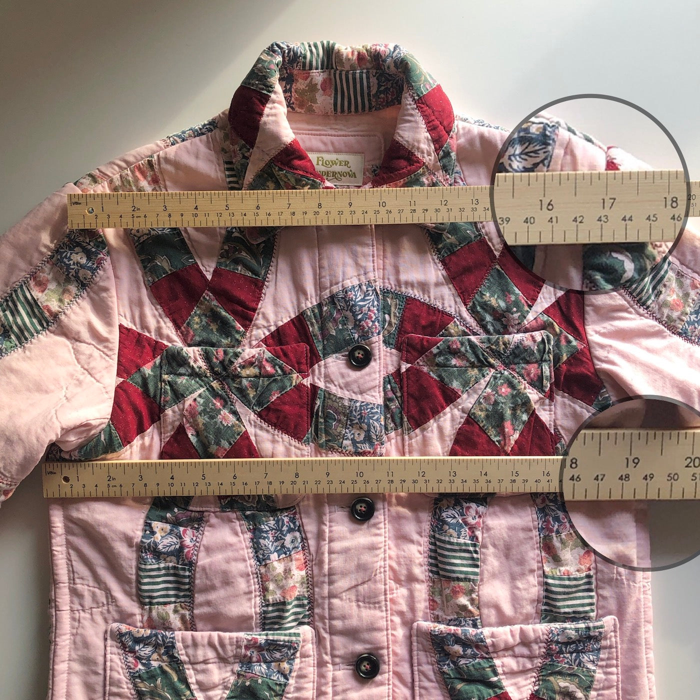 Quilt Jacket No.1 Vintage Double Wedding Ring Chore Coat