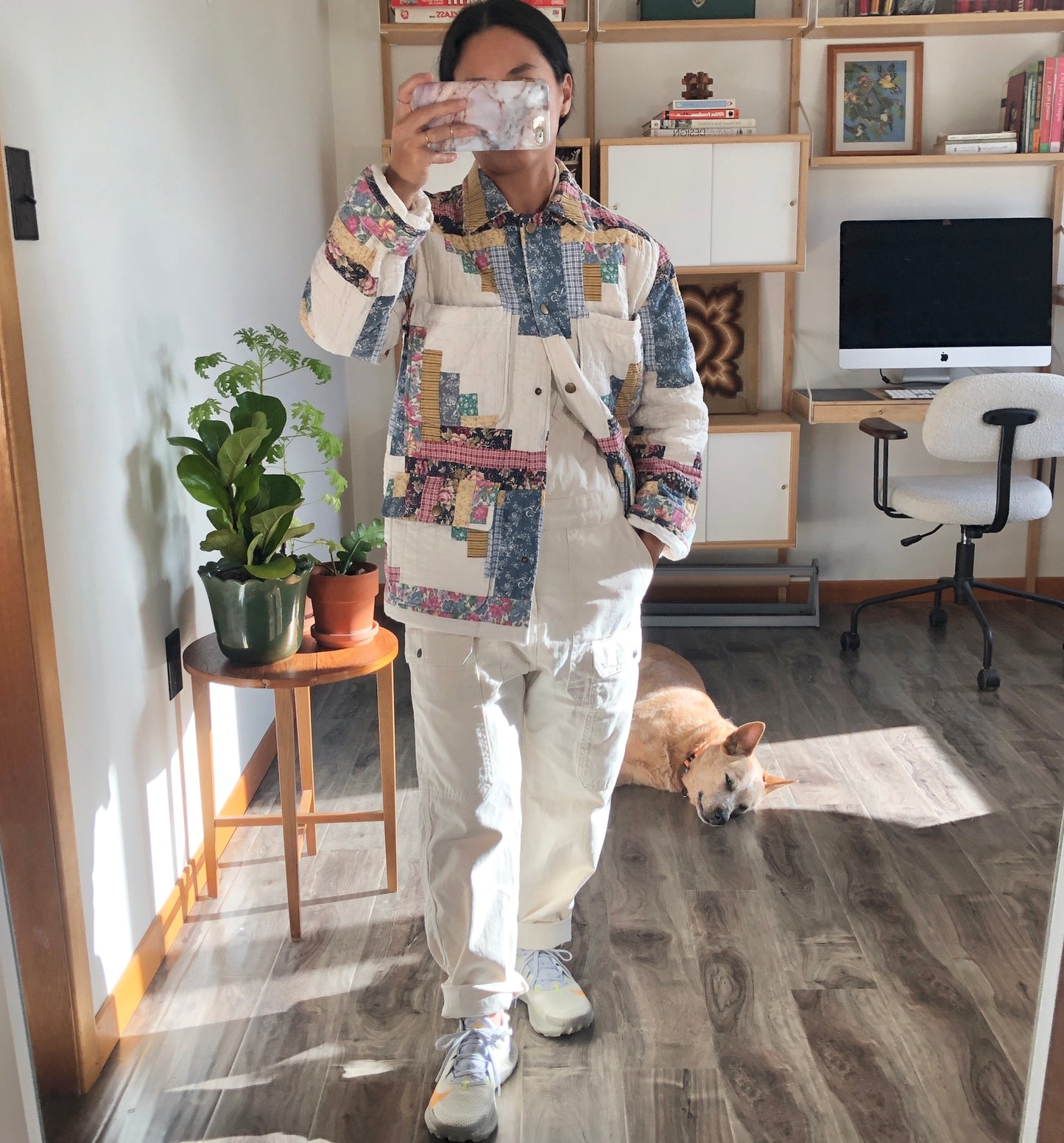 Quilt Jacket No.3 Log Cabin Chore Coat