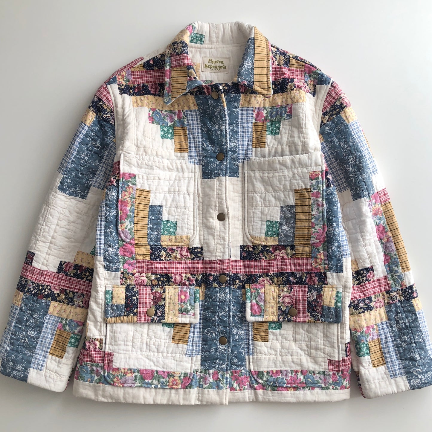 Quilt Jacket No.3 Log Cabin Chore Coat