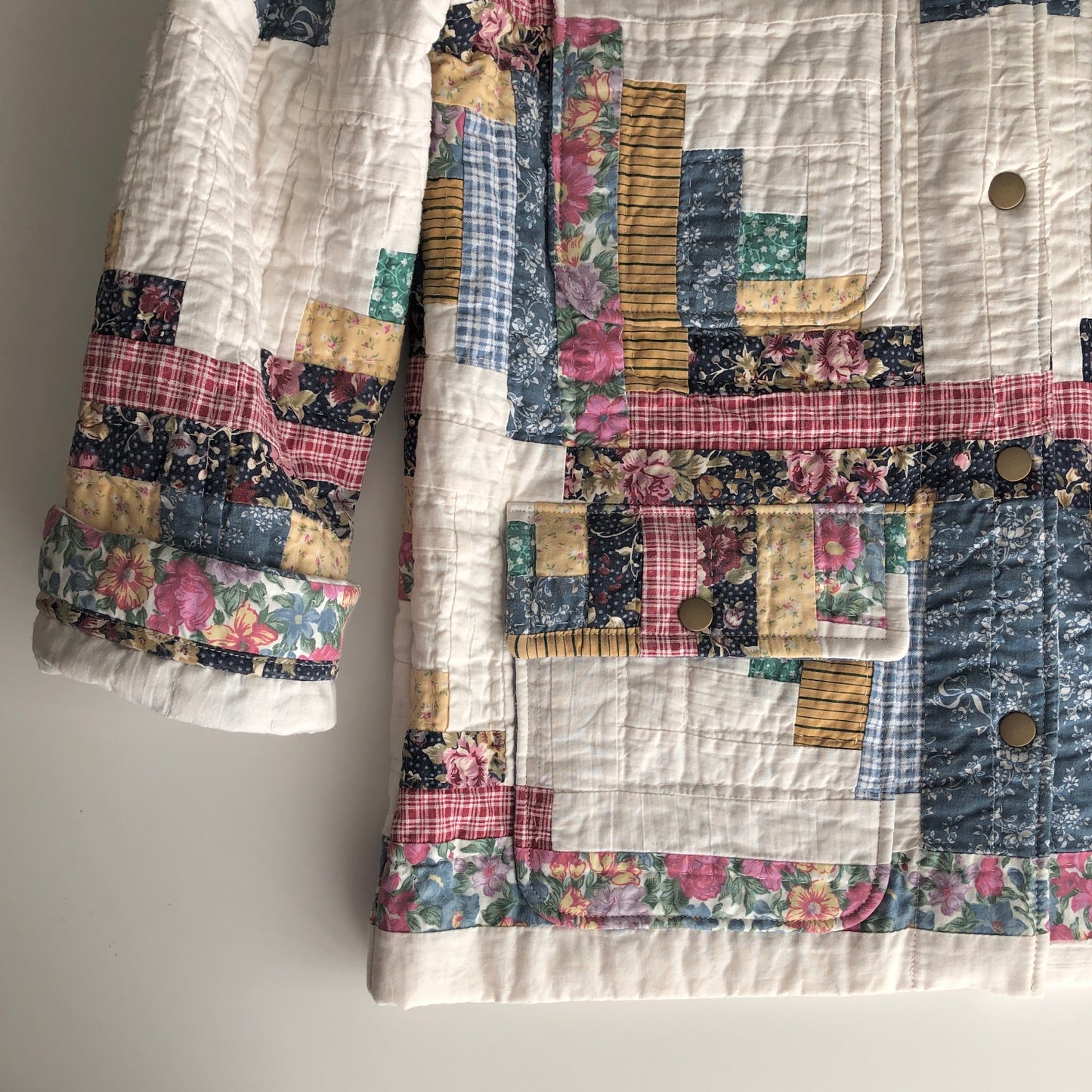 Quilt Jacket No.3 Log Cabin Chore Coat