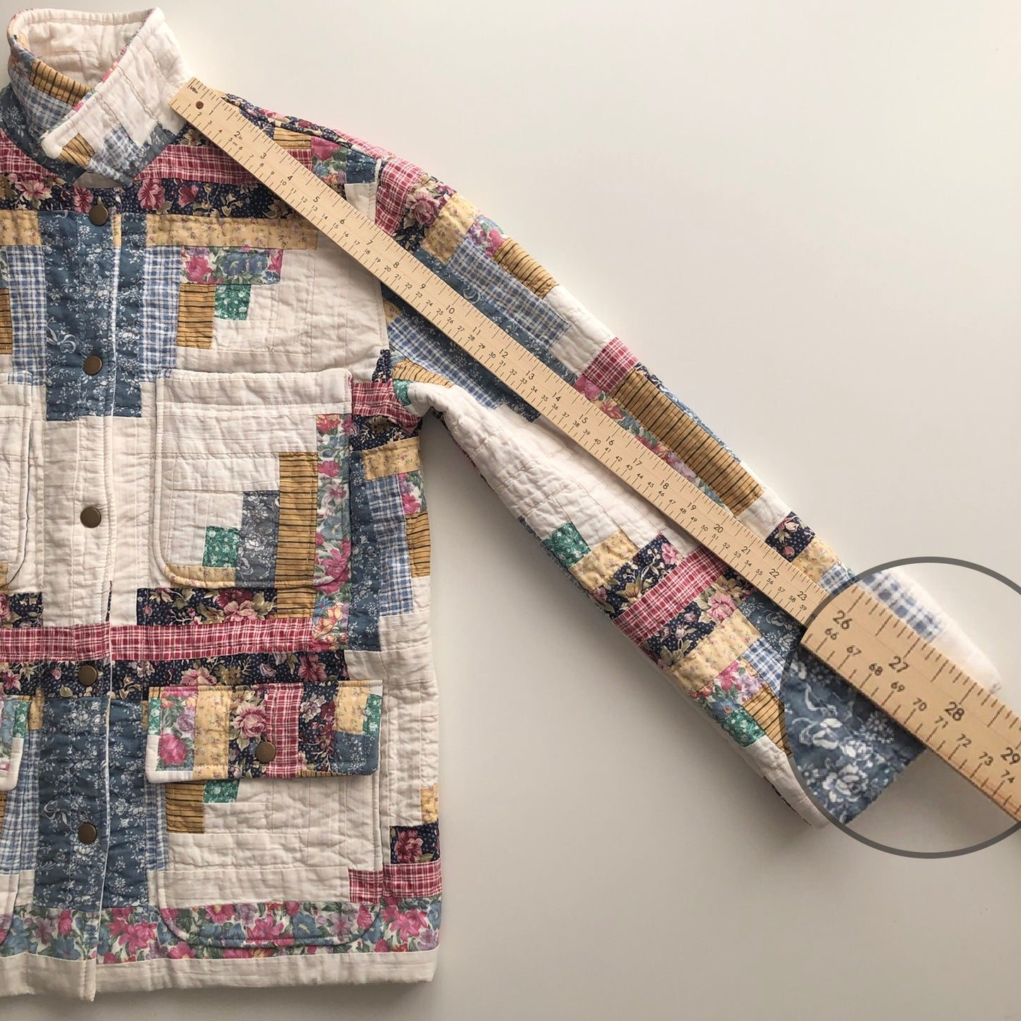 Quilt Jacket No.3 Log Cabin Chore Coat
