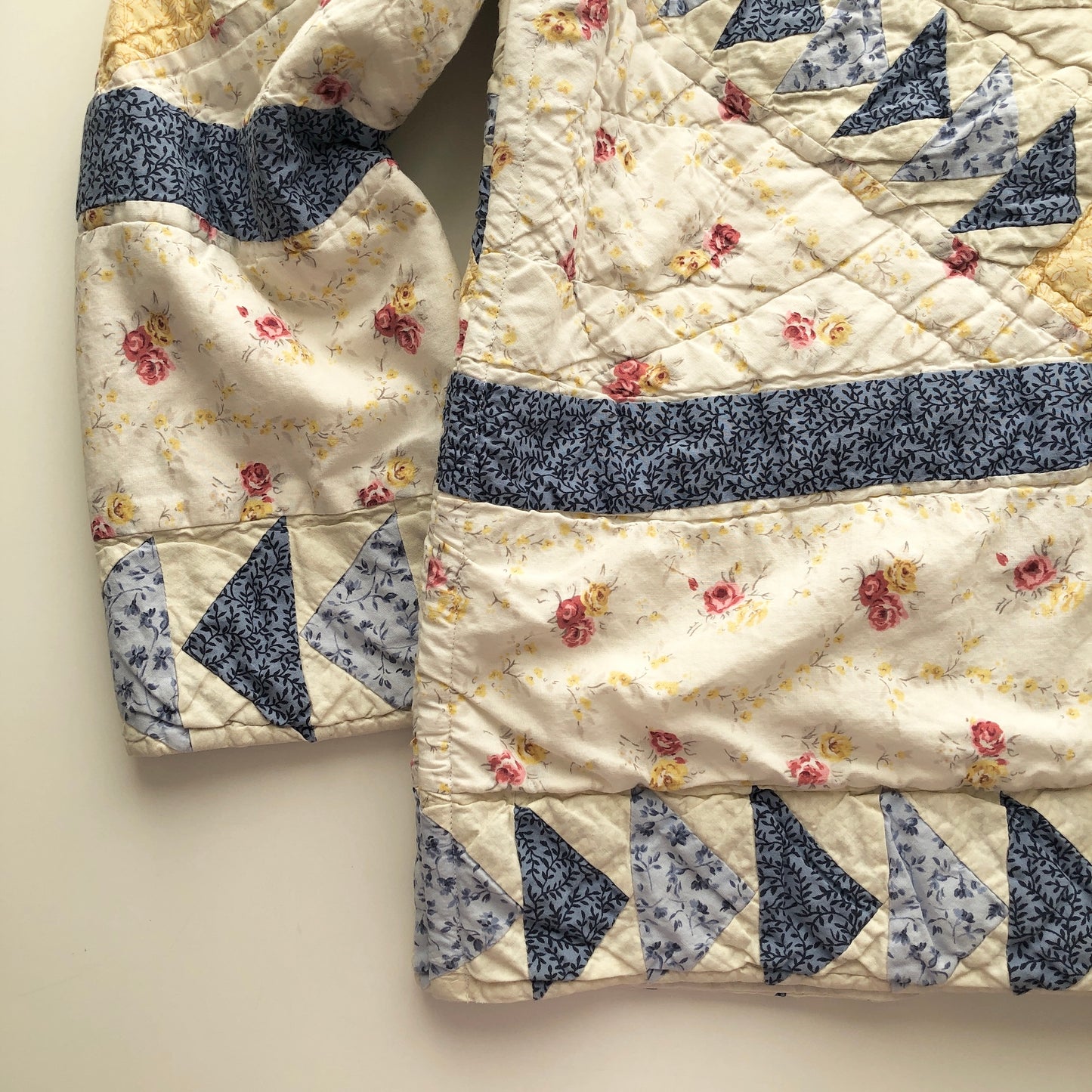 Quilt Jacket No.5 Mariner's Compass Shawl Collar Coat