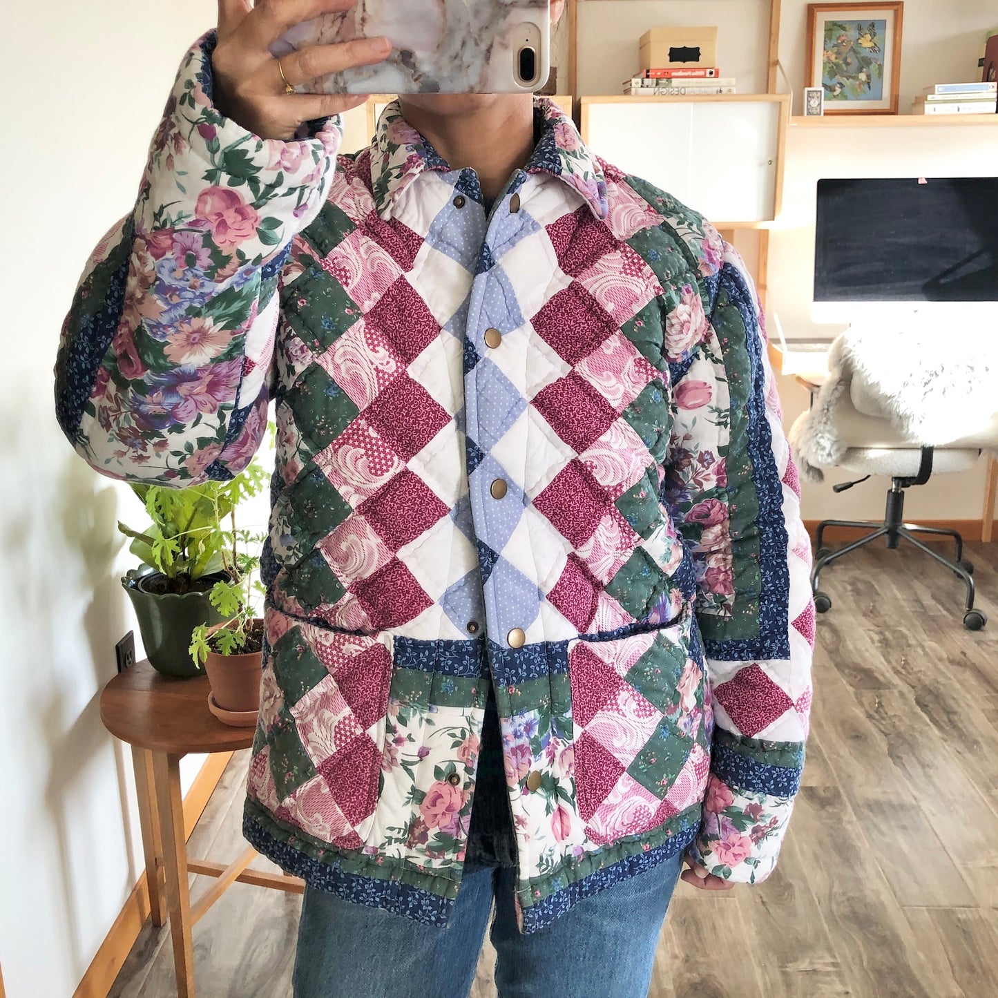 Quilt Jacket No.6 Diamond Patchwork Quilt Coat