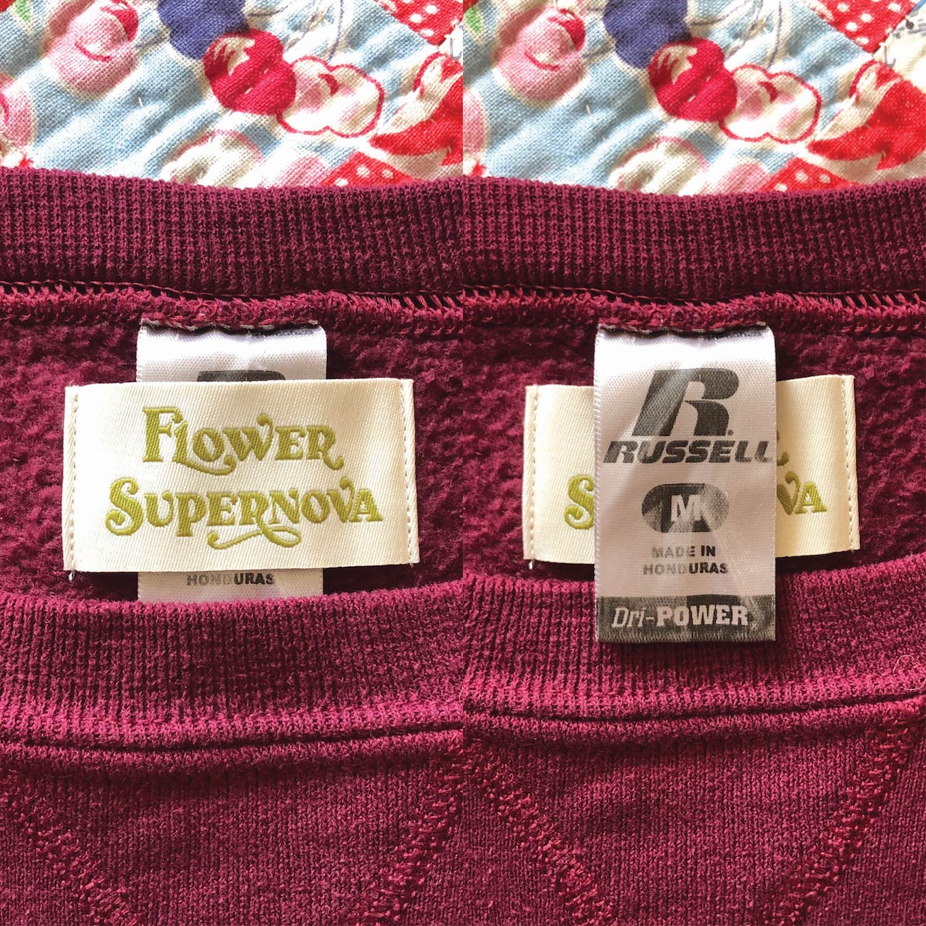 Vintage Dresden Plate Crewneck Sweatshirt M