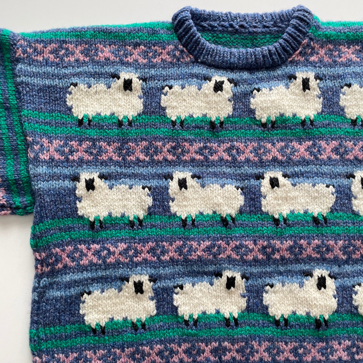 Vintage Handmade Novelty Black Sheep Sweater