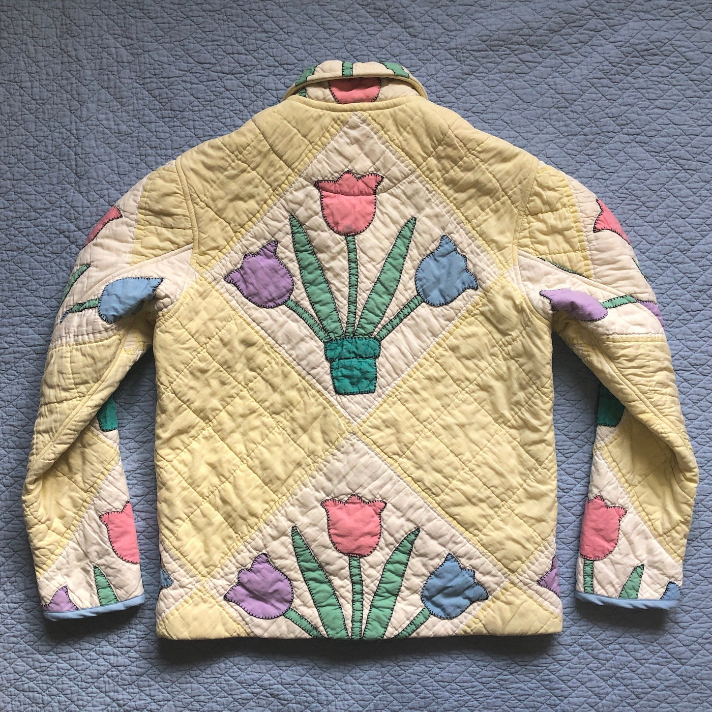 Quilt Jacket No.4 Vintage Tulip Applique Quilt Coat